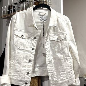 White denim jacket